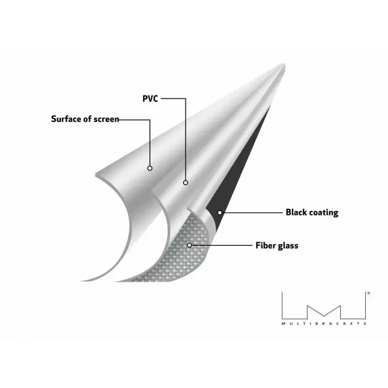 Schermo di proiezione motorizzato MULTIBRACKETS M 16:10 90 inch (visibile 193,9×121,2 cm) bianco opaco, nero/bianco