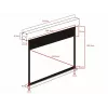 Schermo di proiezione motorizzato MULTIBRACKETS M 16:10 90 inch (visibile 193,9×121,2 cm) bianco opaco, nero/bianco