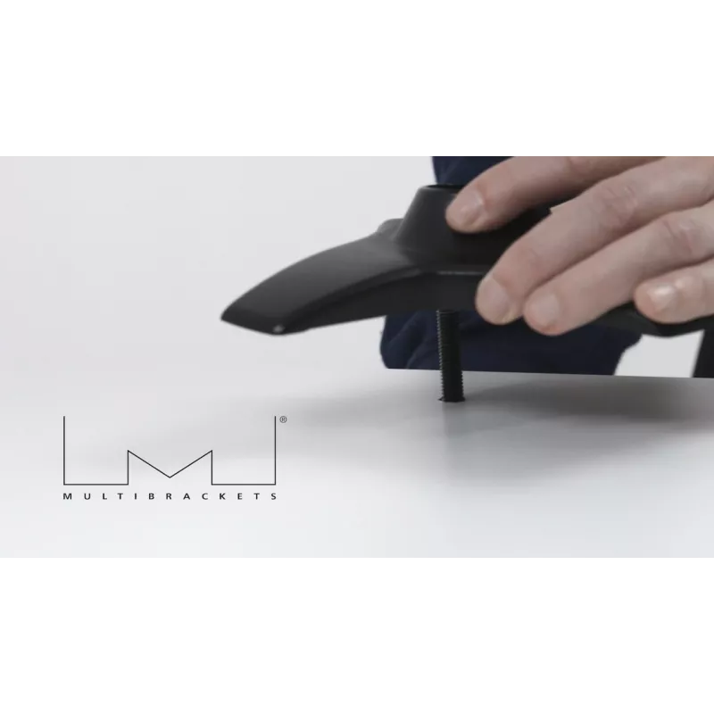 Base a passacavo Multibrackets M Desktopmount per supporti monitor singolo/doppio/triplo nero modello