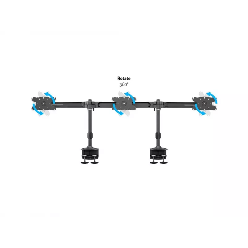 Multibrackets M VESA Desktopmount Triple Desk Clamp 24