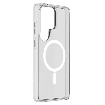 Cellularline Clear Mag - Galaxy S26 Ultra custodia trasparente ultraresistente con bordo in gomma, compatibile con l'ecosistema Qi2 e accessori magnetici, trattata contro l'ingiallimento.