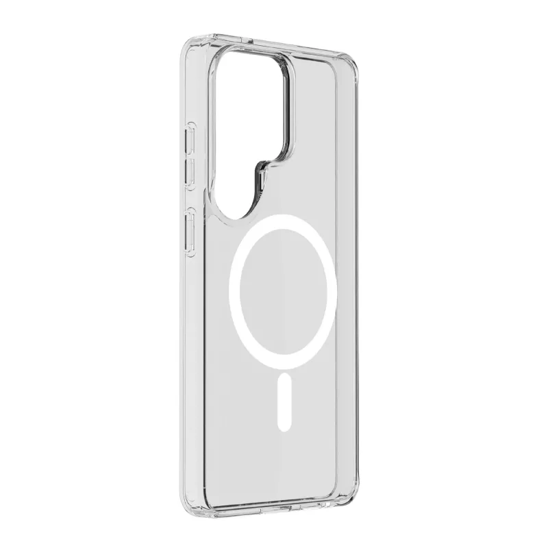 Cellularline Clear Mag - Galaxy S26 Ultra custodia trasparente ultraresistente con bordo in gomma, compatibile con l'ecosistema Qi2 e accessori magnetici, trattata contro l'ingiallimento.