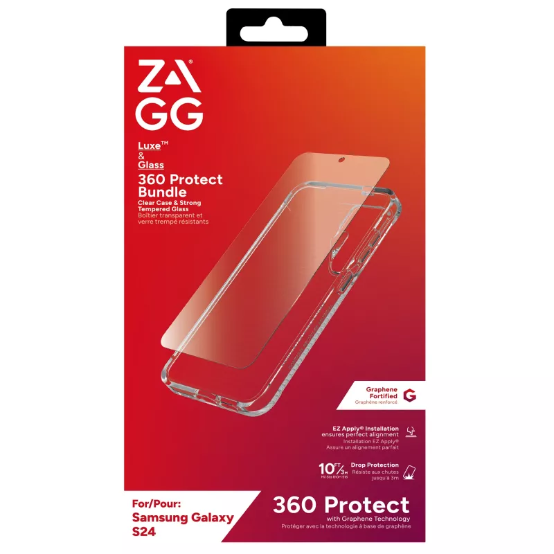 ZAGG Luxe & Glass 360 Bundle Galaxy S24, custodia, Samsung, Galaxy S24, 15,8 cm (6,2