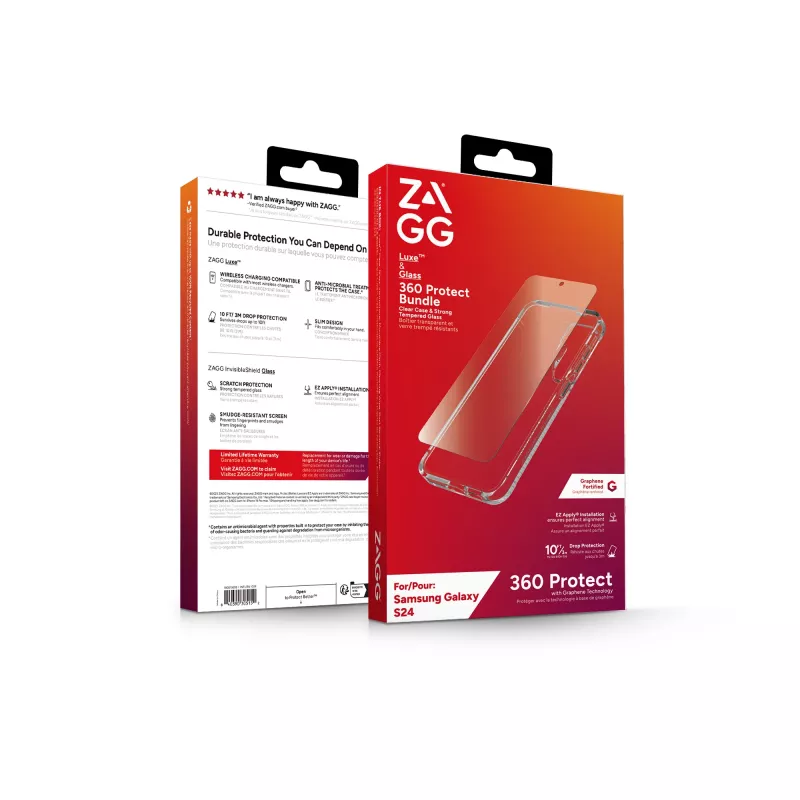 ZAGG Luxe & Glass 360 Bundle Galaxy S24, custodia, Samsung, Galaxy S24, 15,8 cm (6,2
