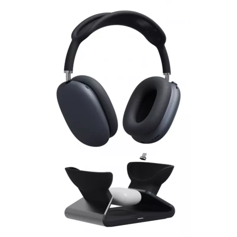 mophie AirPods Max stazione di ricarica, interno, USB, ricarica wireless, nera