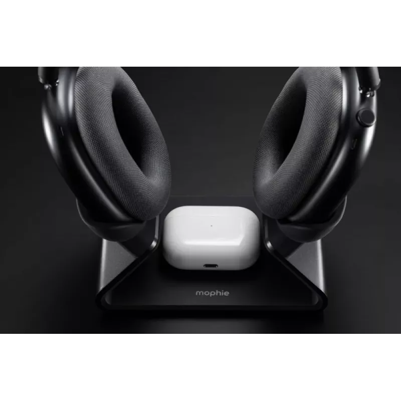 mophie AirPods Max stazione di ricarica, interno, USB, ricarica wireless, nera
