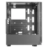Mars Gaming MCN2 case per PC gaming ATX con frontale a finestra laterale completa, griglia, design a doppia camera, ventola posteriore da 12cm, nero