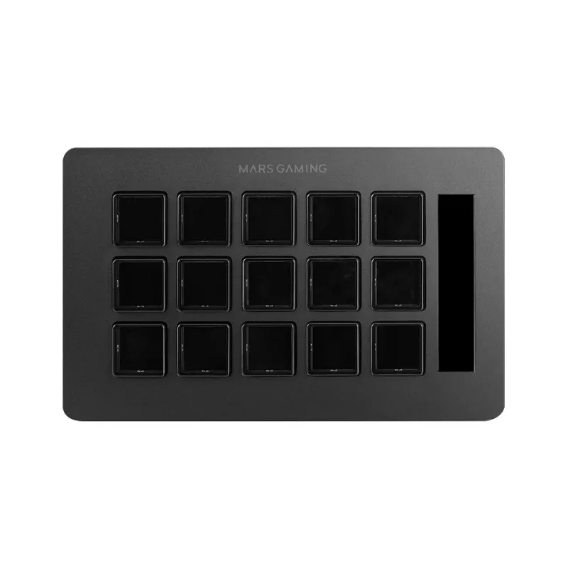 Mars Gaming Control Deck slim MSD-ONE, nero, 15 tasti, touch, 132 mm, 81 mm, 61 mm