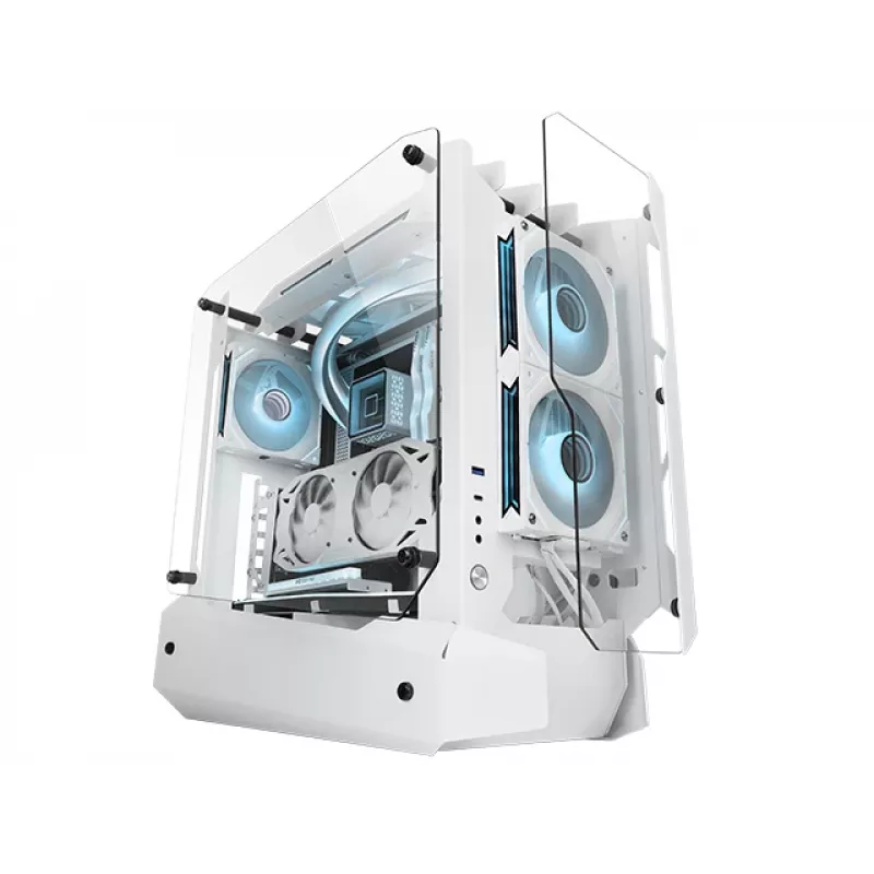Mars Gaming MC-EDGEW Midi Tower bianco