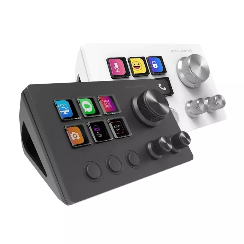 Mars Gaming MSDTWO dispositivo di controllo per creazione di contenuti live nero 9 tasti