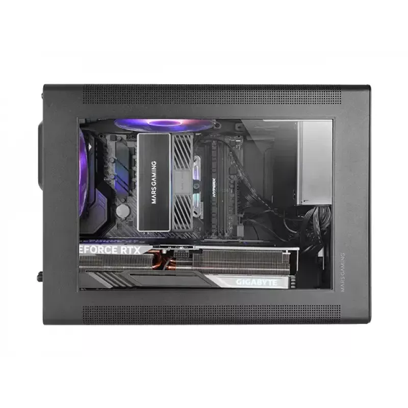 Case per computer Mars Gaming MCXPS mATX ultra-compatto nero