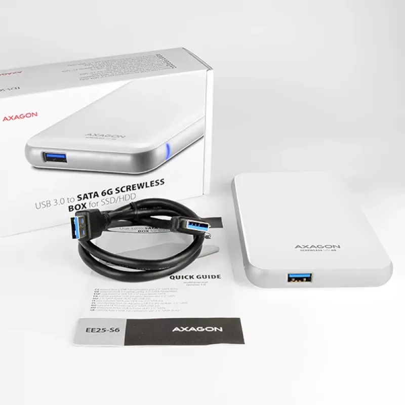 AXAGON EE25-S6 - case HDD / SSD - 2.5