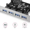 Axagon PCEU-430VL schede/adattatori di interfaccia interni USB 3.2 Gen 1 (3.1 Gen 1)