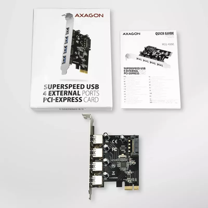 Axagon PCEU-430VL schede/adattatori di interfaccia interni USB 3.2 Gen 1 (3.1 Gen 1)