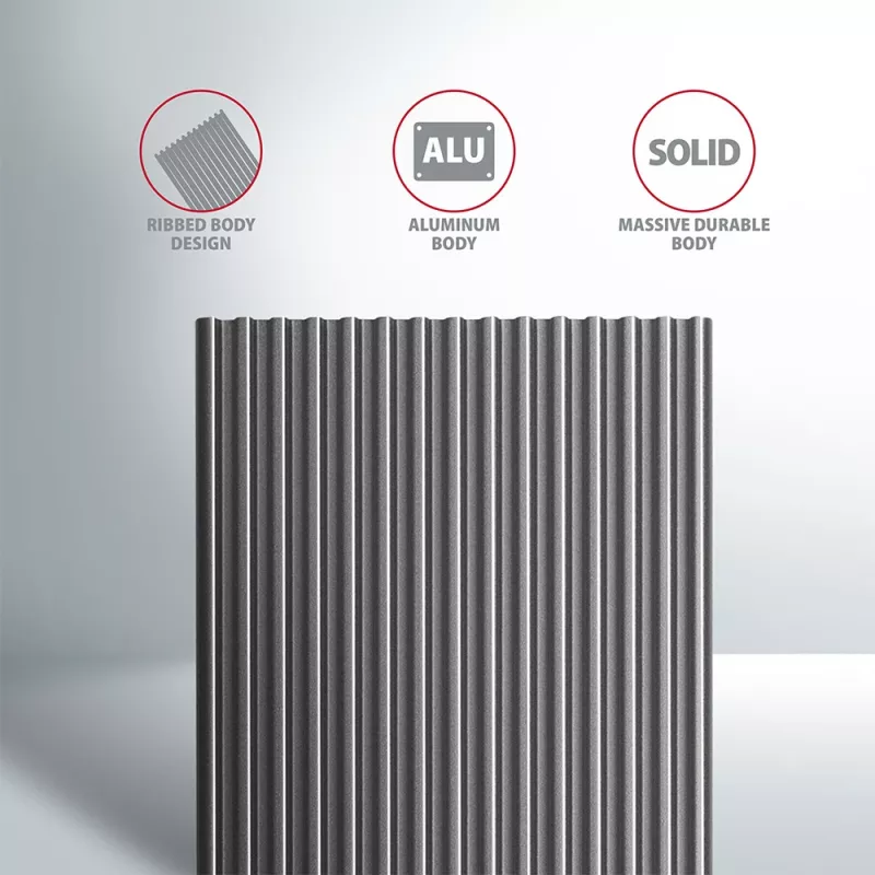 AXAGON EEM2-XR - cover - metallo - argento - M.2 - qualsiasi marca - 112 mm