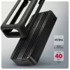Axagon EEM2-40G case USB-C 40Gbps per SSD M.2 NVMe, alluminio ARMORED