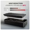 Axagon EEM2-40G case USB-C 40Gbps per SSD M.2 NVMe, alluminio ARMORED