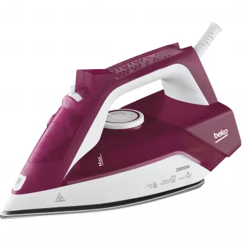 Beko SIM3126R ferro da stiro a vapore piastra ceramica 2600 W rosso