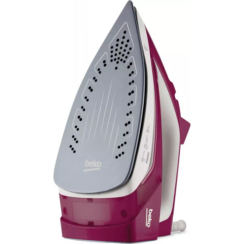 Beko SIM3126R ferro da stiro a vapore piastra ceramica 2600 W rosso