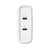 Caricabatterie TRUST Maxo 100W 2-Port USB-C GaN — 100 W, 2x USB-C, 20 V max, AC, interno, cavo 2 m, bianco