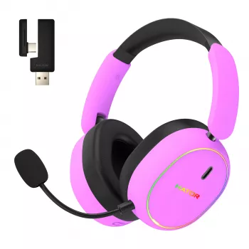 Headset wireless HATOR Phoenix 2 cavo e wireless head-band gaming USB Type-C / USB Type-A Bluetooth viola