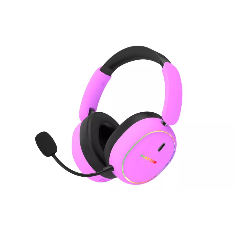 Headset wireless HATOR Phoenix 2 cavo e wireless head-band gaming USB Type-C / USB Type-A Bluetooth viola