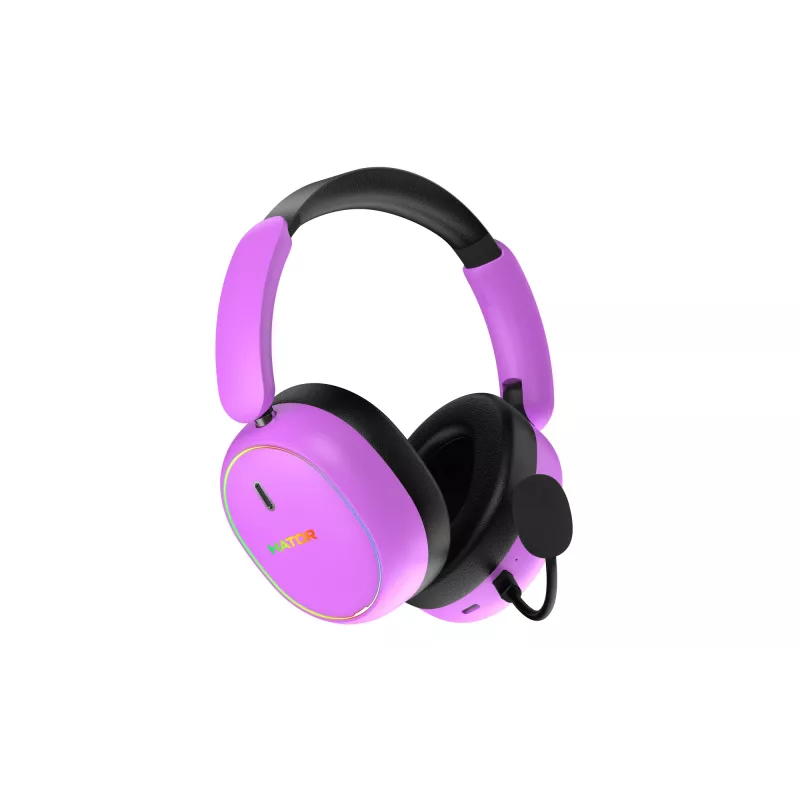 Headset wireless HATOR Phoenix 2 cavo e wireless head-band gaming USB Type-C / USB Type-A Bluetooth viola