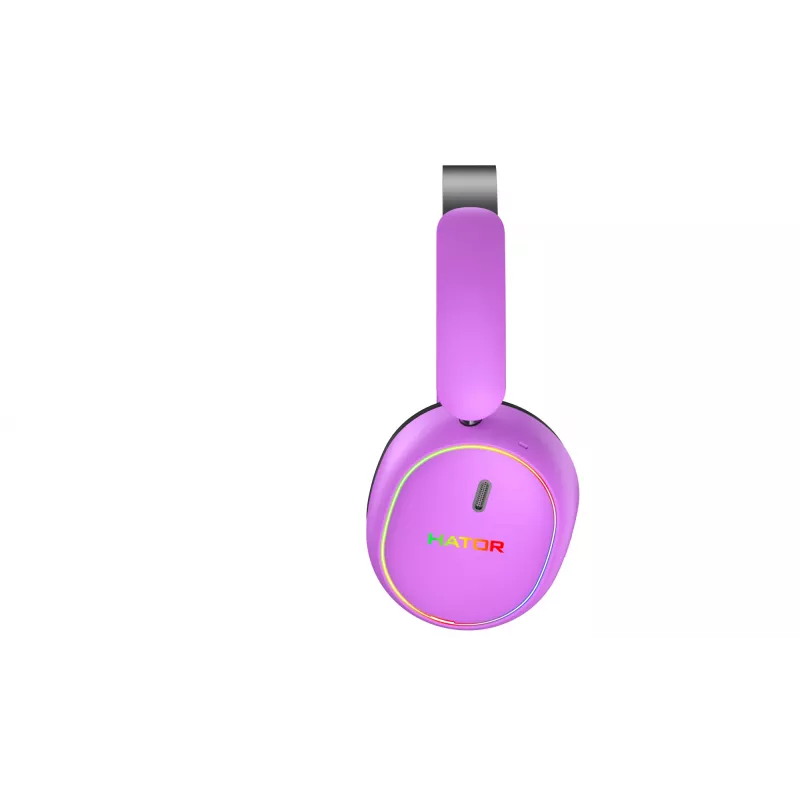 Headset wireless HATOR Phoenix 2 cavo e wireless head-band gaming USB Type-C / USB Type-A Bluetooth viola