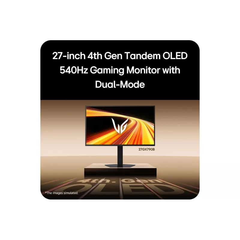 Monitor per computer LG 27GX790B-B 68,6 cm (27 pollici) 2560 x 1440 pixel Quad HD OLED nero