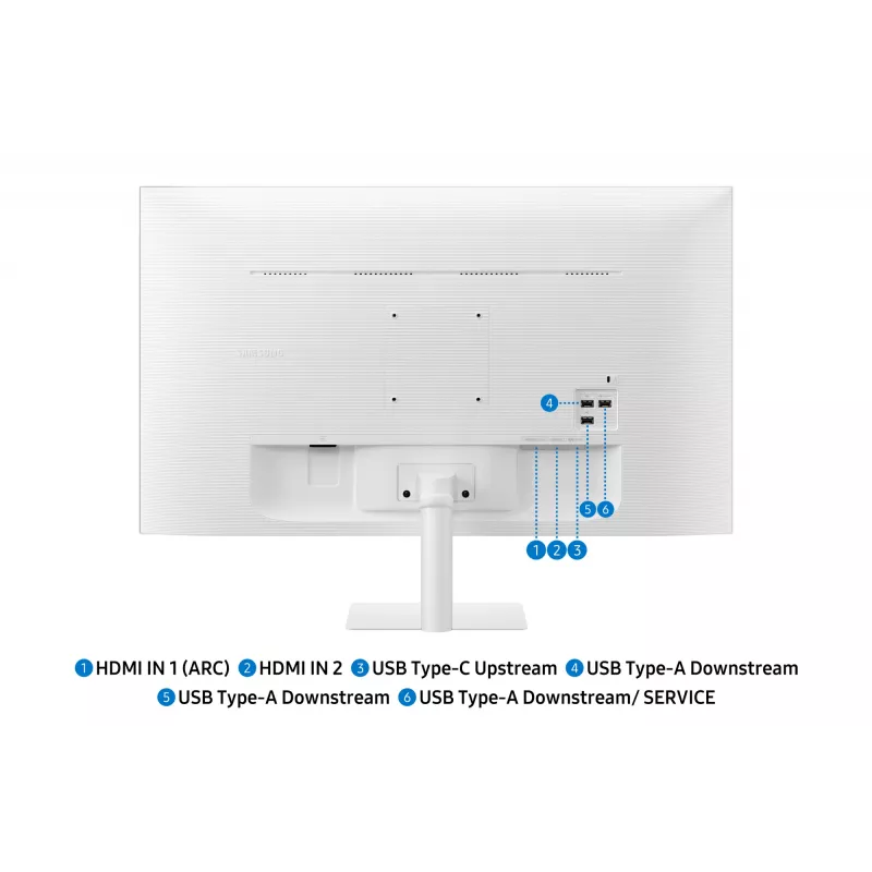Monitor per computer Samsung M7 M70F 81,3 cm (32 pollici) 3840 x 2160 pixel 4K Ultra HD LED bianco