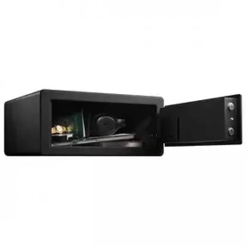 Cassaforte autoportante MASTER LOCK LX110BEURHRO nera 2 chiavi lettore di impronte digitali