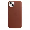 Cover Apple iPhone 14 Plus custodia in pelle compatibile MagSafe Umber