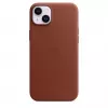 Cover Apple iPhone 14 Plus custodia in pelle compatibile MagSafe Umber