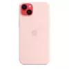 Custodia in silicone Apple iPhone 14 Plus MagSafe Chalk Pink