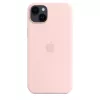 Custodia in silicone Apple iPhone 14 Plus MagSafe Chalk Pink