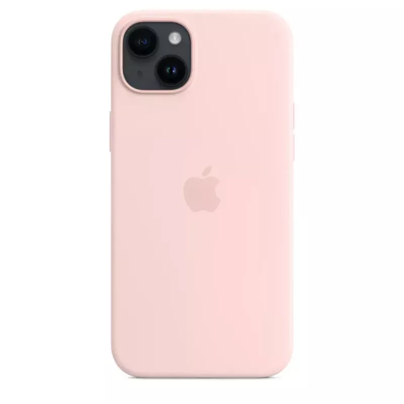 Custodia in silicone Apple iPhone 14 Plus MagSafe Chalk Pink