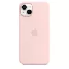 Custodia in silicone Apple iPhone 14 Plus MagSafe Chalk Pink
