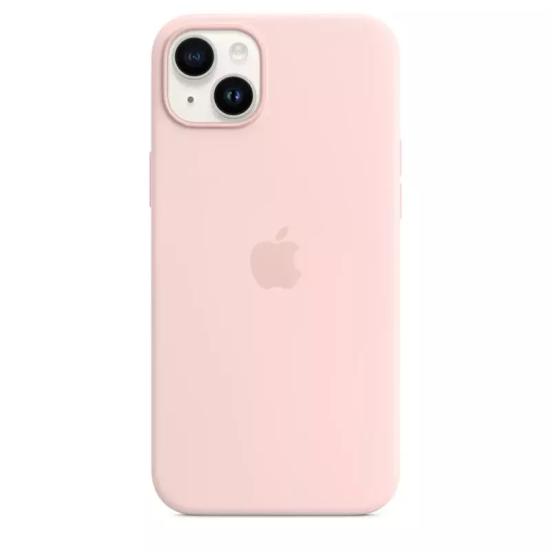 Custodia in silicone Apple iPhone 14 Plus MagSafe Chalk Pink