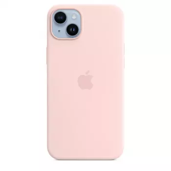 Custodia in silicone Apple iPhone 14 Plus MagSafe Chalk Pink