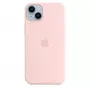 Custodia in silicone Apple iPhone 14 Plus MagSafe Chalk Pink