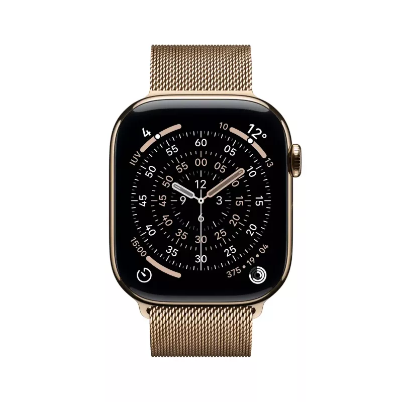 Apple Watch GPS + Cellular 46mm cassa in titanio oro cinturino Milanese Loop oro M/L