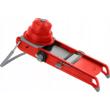 Mandolina de buyer Swing Plus DB2015-43 rossa — spessore di taglio regolabile, acciaio inox