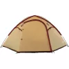 Tenda da campeggio estiva COLEMAN Darwin 4 Plus per 4 persone — beige/rosso scuro