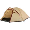 Tenda da campeggio estiva COLEMAN Darwin 4 Plus per 4 persone — beige/rosso scuro