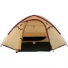 Tenda da campeggio estiva COLEMAN Darwin 4 Plus per 4 persone — beige/rosso scuro