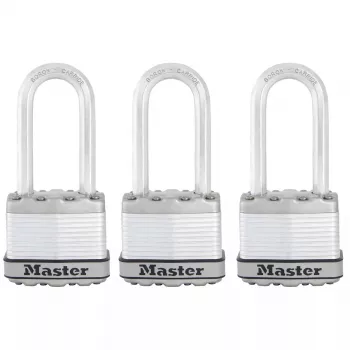Lucchetto MASTER LOCK 45 mm Excell laminato confezione da 3 con archetto da 51 mm