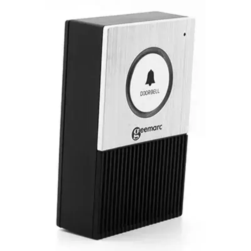 Campanello RING Geemarc 595 U.L.E Wireless IP44 batteria AA portata 50 m nero/argento