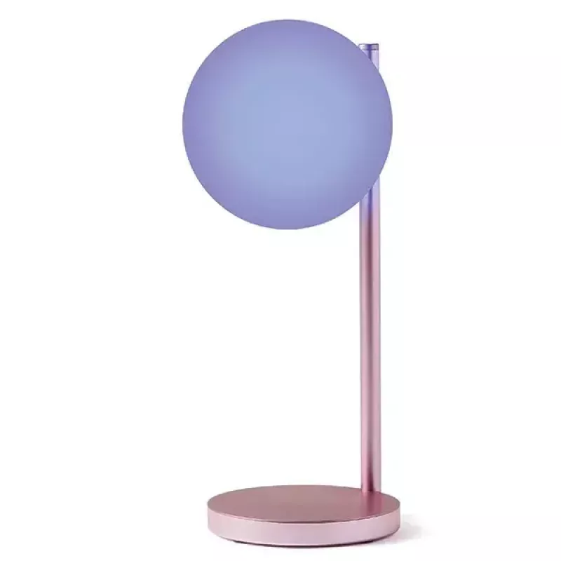 Lampada LED da tavolo Lexon Bubble Lamp LH70LP rosa chiaro 15W con caricabatterie wireless