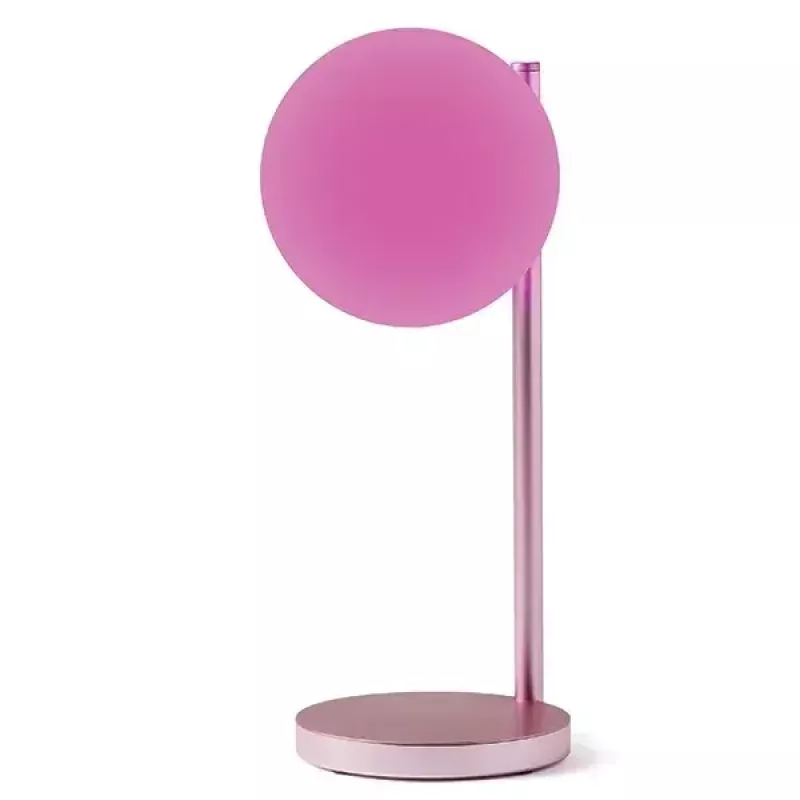 Lampada LED da tavolo Lexon Bubble Lamp LH70LP rosa chiaro 15W con caricabatterie wireless