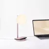 Lampada LED da tavolo Lexon Bubble Lamp LH70LP rosa chiaro 15W con caricabatterie wireless